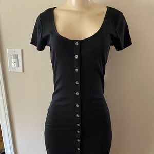 NWT - Forever 21 - Long Black Knit Dress - Size M